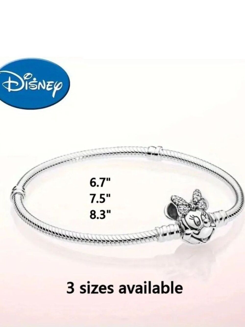 NWOT   21cm = 8.3" Disney Minnie Mouse Bracelet